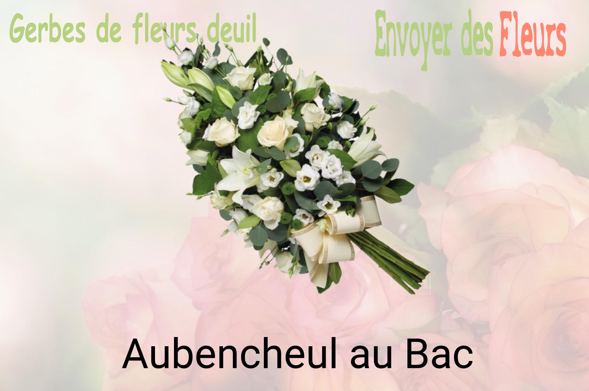 Gerbe de fleurs de deuil livrée à Aubencheul-au-Bac